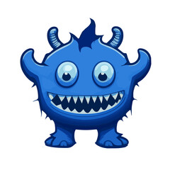 Indigo Blue Monster Wild Creatures and Mollusk Magic in Artful Illustration