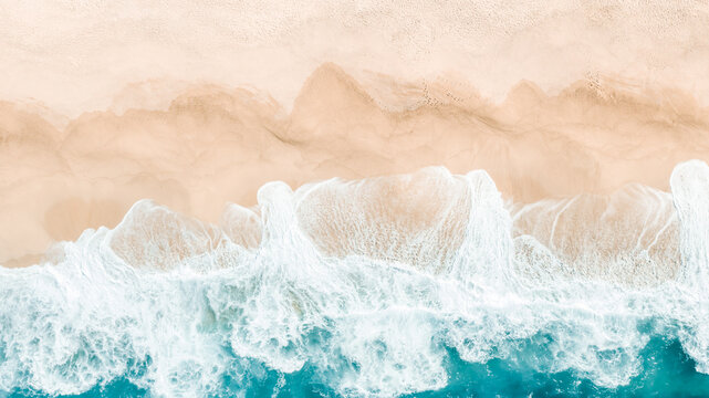 clear ocean breaks on shore