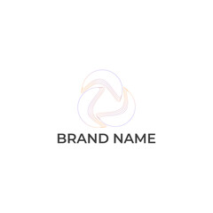 ABSTRACT ILLUSTRATION CIRCLE GRADIENT COLOR, TECH LOGO ICON MODERN SIMPLE TEMPLATE DESIGN VECTOR