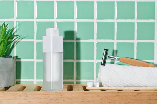 Shaving accessories for man on table