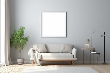 modern living room with sofa ai generated