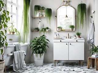Beautiful Scandinavian Style Bathroom