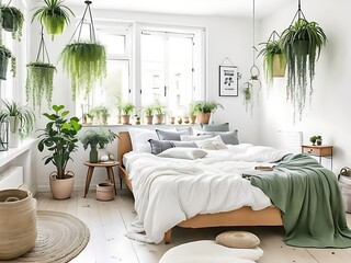 Beautiful Scandinavian Style Bedroom