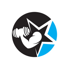 Gym logo images illustration