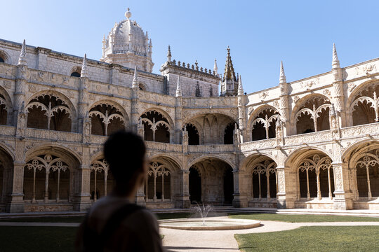 woman in the monastery of los jeronimos