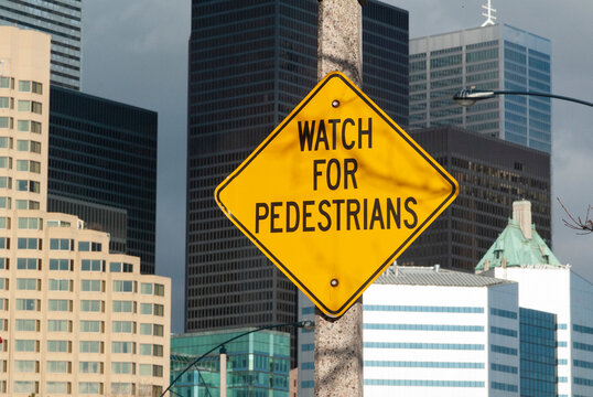 Naklejki Pedestrian. Traffic sign.