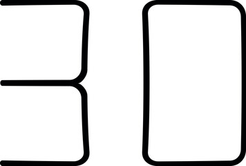 Vector illustration of thin line icon. Simple icon. Linear icon. Big UI icon. UI and UX