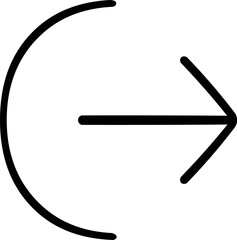 Vector illustration of thin line icon. Simple icon. Linear symbols. Thin filled icon. UI and UX