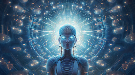 Digital Euphoria: AI in a Virtual Dreamscape