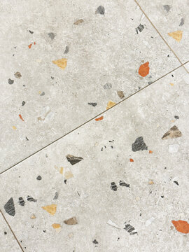 trendy terazzo floor tile grey with colorful specks