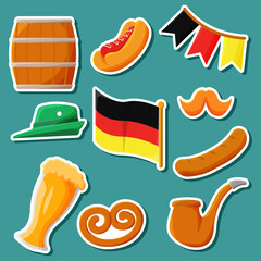 Set of Happy Oktoberfest Sticker