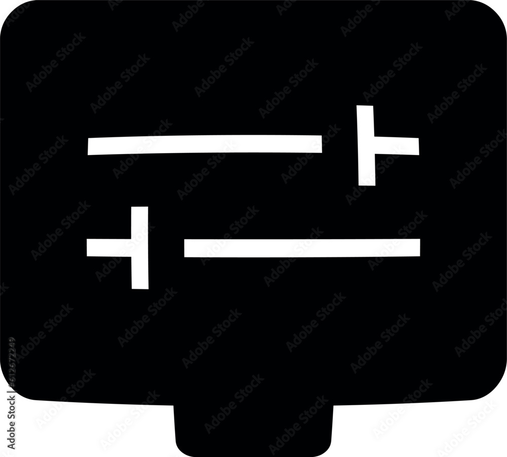 Poster vector icon. outline isolated sign. linear icon. big ui icon. vector illustration