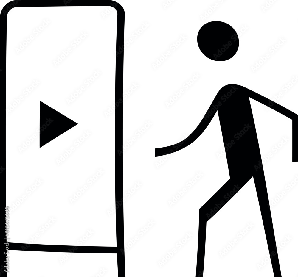 Aufkleber vector illustration of thin line icon. quality icon. for mobile and web. big ui icon. ui and ux
