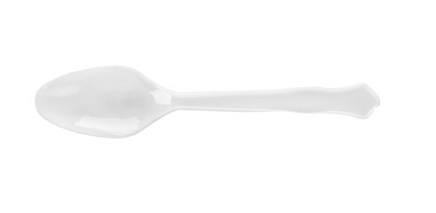 Plastic spoon on transparent png