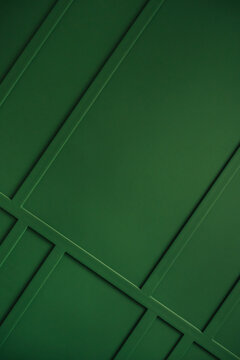 Green Wall With Pattern