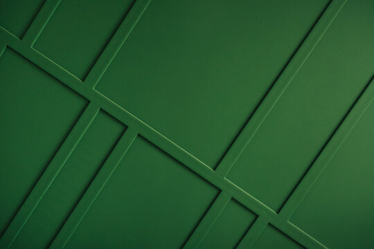 Green Wall With Pattern