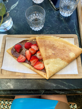 French Strawberry Pancake