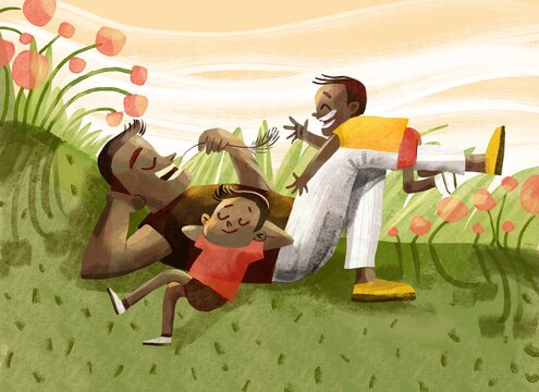 relaxing family