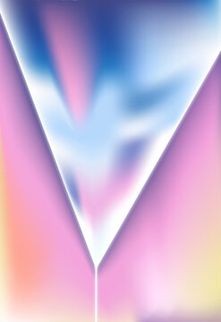 Abstract pattern illustration featuring glowing metallic triangles
