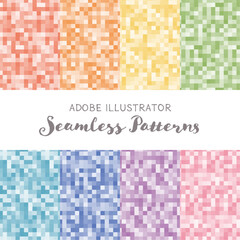 四角形／シームレスなテクスチャ素材／シームレスパターン／スウォッチ