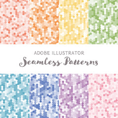 ハニカム・六角形／シームレスなテクスチャ素材／シームレスパターン／スウォッチ