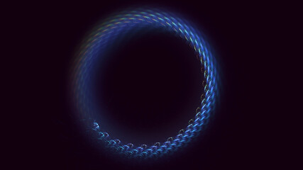 3D rendering abstract round hole light background