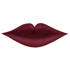 Illustration of lips wearing blush