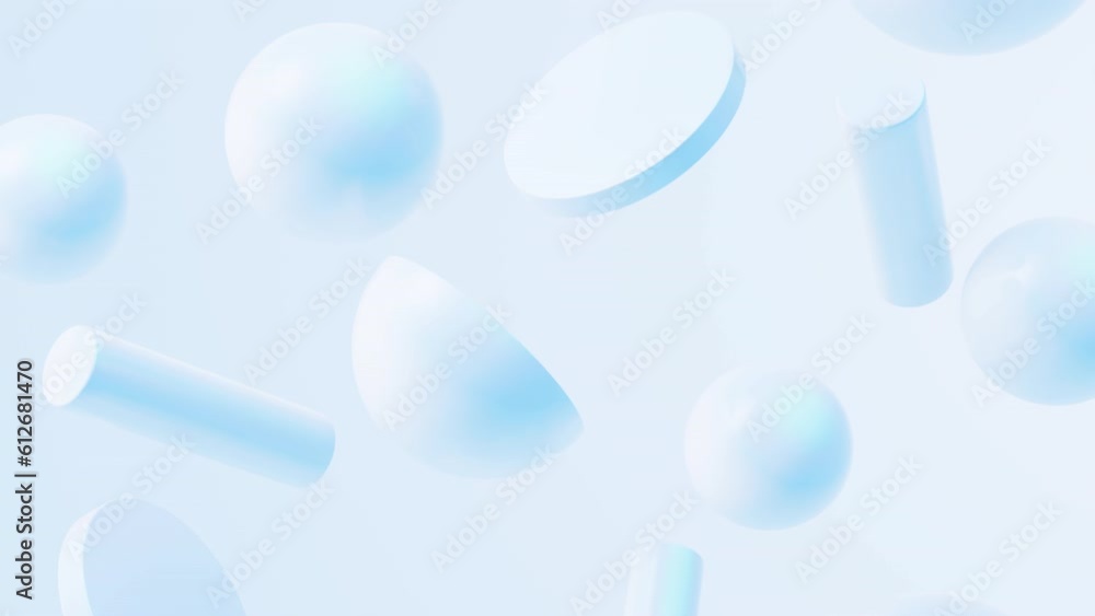 Poster abstract geometry shapes background, 3d rendering.