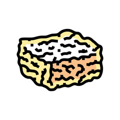 rice crispy treats food snack color icon vector. rice crispy treats food snack sign. isolated symbol illustration