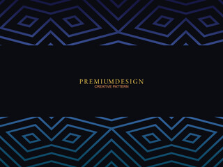 Premium background design with diagonal dark blue stripes pattern. Vector horizontal template, for digital lux business banner, contemporary formal invitation, luxury voucher, gift certificate, etc.