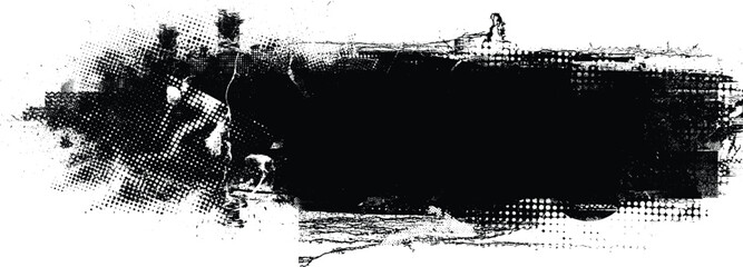 Grunge urban background. Vector. Textured banner . Futuristic digital background. Grungy effect . Abstract,splattered , dirty,cyber punk poster for your design. 