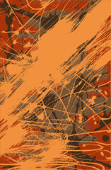 Color abstract grunge vector background. Chaos of geometric elements