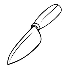 knife line vector illustration