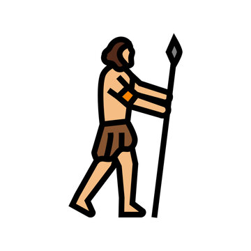 homo sapiens human evolution color icon vector. homo sapiens human evolution sign. isolated symbol illustration