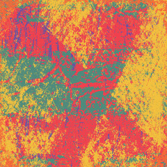 Yellow orange grunge background. Vector scratched texture