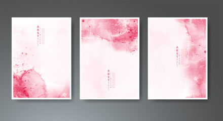 Set of soft bright watercolor background. Design for your cover, date, postcard, banner, logo.