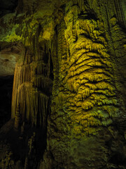 Prometheus Cave in Georgia, adorned with stunning stalactites and stalagmites.