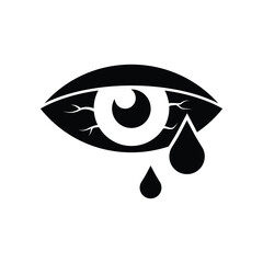 Conjunctivitis icon design, isolated on white background. vector illustration