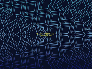 Premium background design with diagonal dark blue stripes pattern. Vector horizontal template, for digital lux business banner, contemporary formal invitation, luxury voucher, gift certificate, etc.