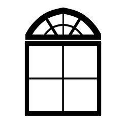 Window silhouette, window clipart