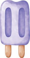 Colorful hand drawn popsicle vector illustration
