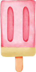 Colorful hand drawn popsicle vector illustration
