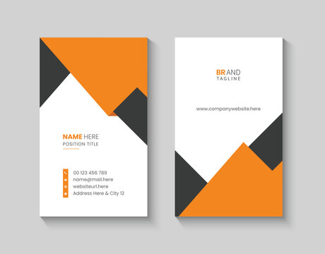 Vertical business card design