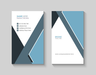 Vertical business card design