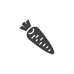 Carrot vegetable vector icon