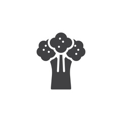 Broccoli vegetable vector icon