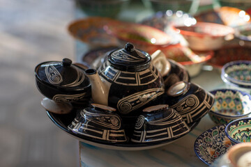 black tea set ceramic in uzbekistan