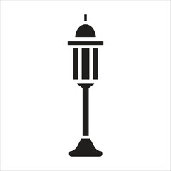 Fototapeta na wymiar garden lamp vector icon logo template