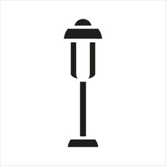 garden lamp vector icon logo template