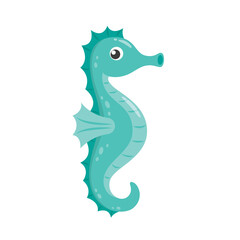 Seahorse cute cartoon © siraanamwong